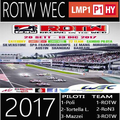 Rotw Wec Lmp1 2017